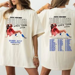 tate mcrae the think later world tour 2024 tour shirt 2 slide, tate mcrae fan shirt, tate mcrae 2024 concert, the think