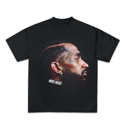 nipsey face t-shirt rap tee hip hop vintage rare hip hop drake travis scott kanye metro boomin young thug gunna