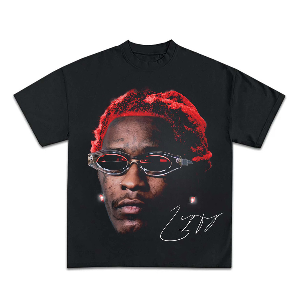YOUNG THUG T-SHIRT  Rap Tee Concert Merch Kanye Thugger Slime Season  Green Rare Hip Hop Graphic Print 1.jpg