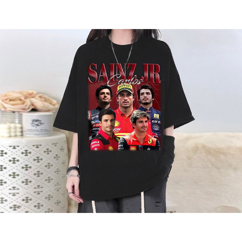 Carlos Sainz Jr T-Shirt, Carlos Sainz Jr Shirt, Carlos Sainz Jr Tees, Carlos Sainz Jr Homage, Character Shirt, Casual T-Shirt, College Shirt.jpg