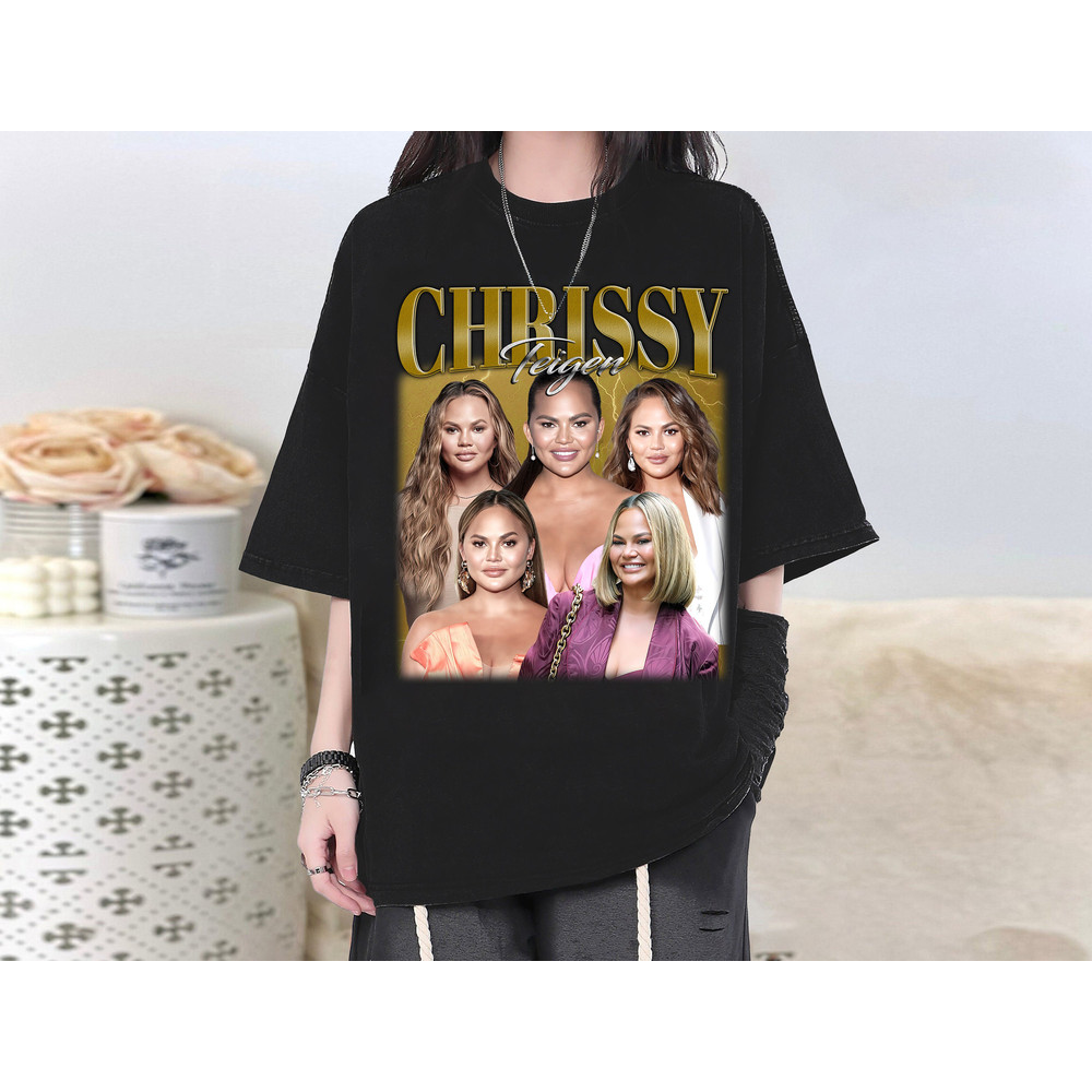 Chrissy Teigen T-Shirt, Chrissy Teigen Shirt, Chrissy Teigen Tees, Chrissy Teigen Homage, Vintage T-Shirt, Classic Movie, Birthday Gifts.jpg
