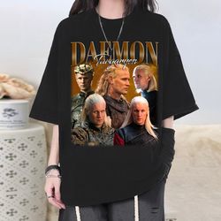 daemon targaryen t-shirt, daemon targaryen shirt, daemon tee, actor daemon homage, targaryen fan, famous t-shirt, retro