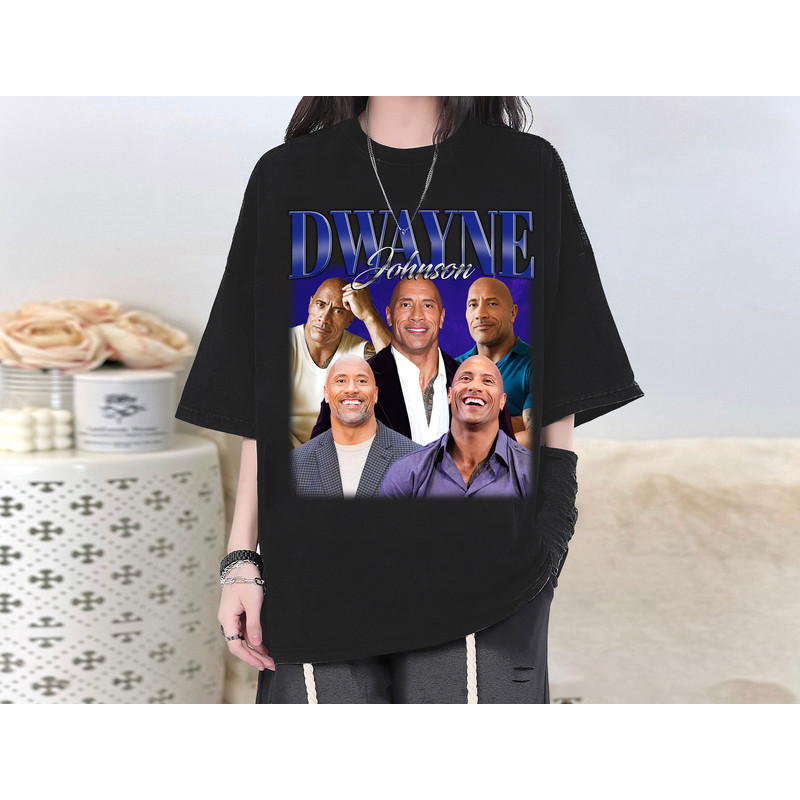 Dwayne Johnson Famous T-Shirt, Dwayne Johnson Shirt, Dwayne Johnson Tee, Actor Dwayne Johnson Homage, Vintage Shirt, Retro T-Shirt.jpg