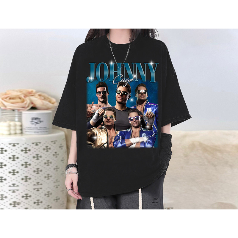 Johnny Cage T-Shirt, Johnny Cage Shirt, Johnny Cage Tees, Johnny Cage Homage, Famous T-Shirt, Casual T-Shirt, College Shirt, Adult T-Shirt.jpg