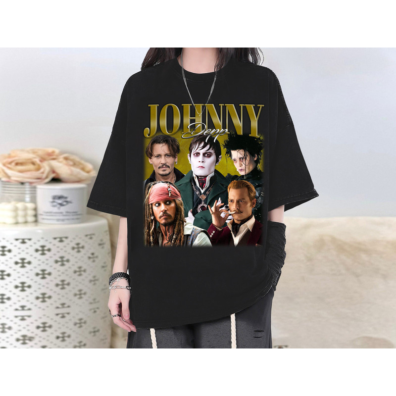 Johnny Depp Actor T-Shirt, Johnny Depp Shirt, Johnny Depp Tees, Johnny Depp Unisex, Vintage Movie, Vintage Shirt, Classic T-Shirt.jpg