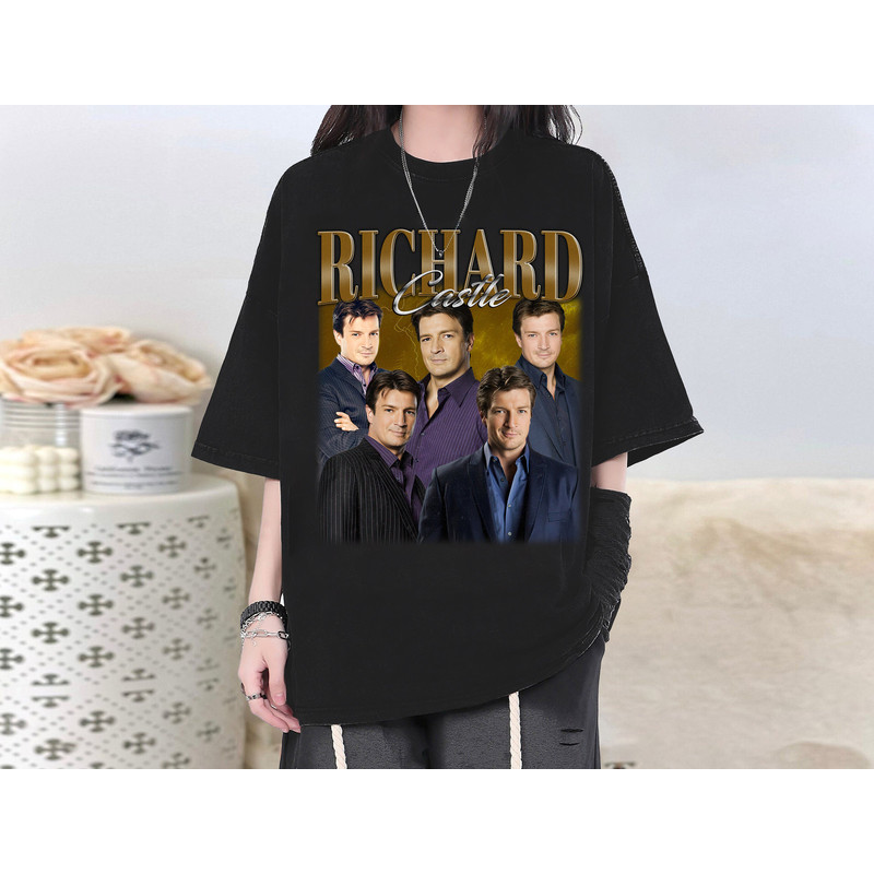 Richard Castle T-Shirt, Richard Castle Shirt, Richard Castle Tees, Richard Castle Homage, Classic T-Shirt, Vintage Shirt, Gifts Men.jpg