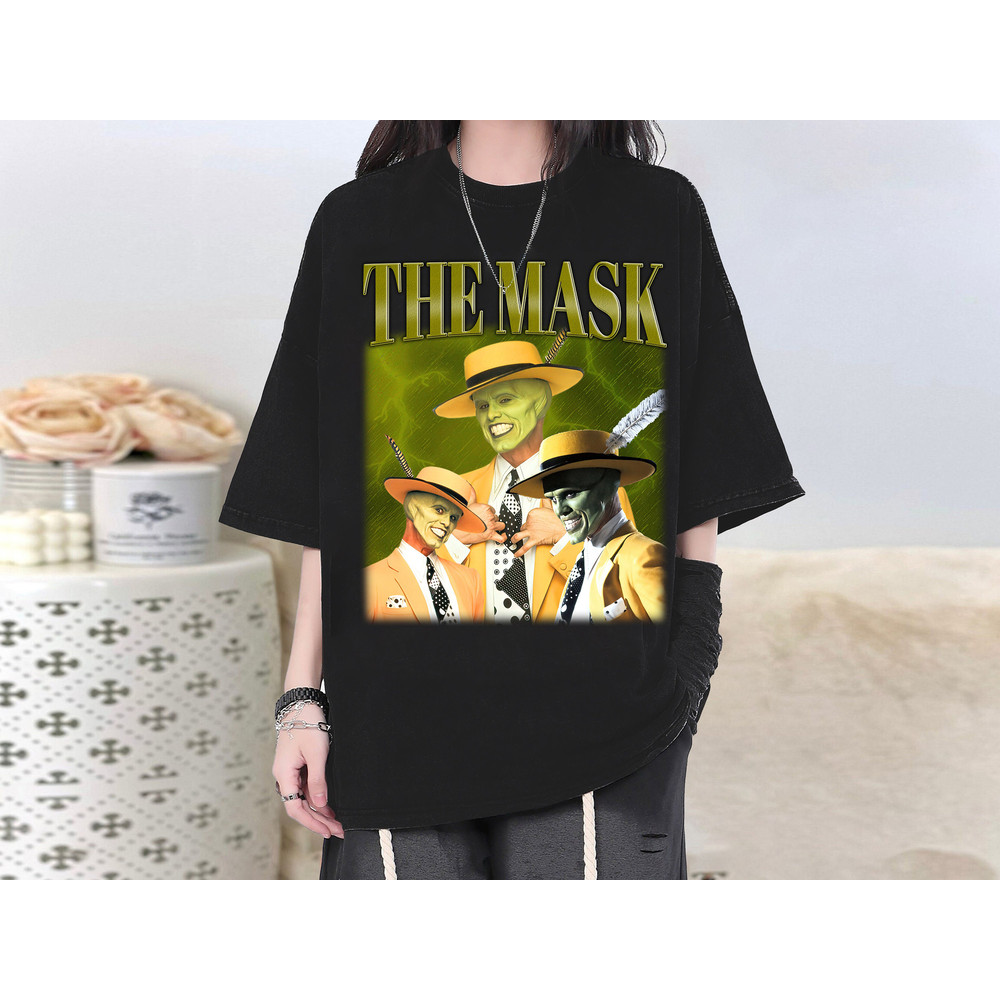 The Mask T-Shirt, The Mask Character, The Mask Tee, Actor The Mask Homage, The Mask Sweater, Super Star Shirt, College Shirt.jpg