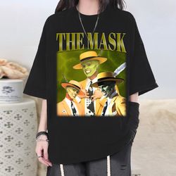 the mask t-shirt, the mask character, the mask tee, actor the mask homage, the mask sweater, super star shirt, college s