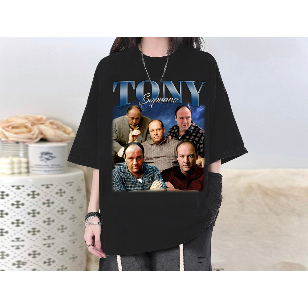 Tony Soprano T-Shirt, Tony Soprano Shirt, Tony Soprano Tees, Tony Soprano Homage, Vintage T-Shirt, Retro Shirt, Classic Movie, Couples Shirt.jpg