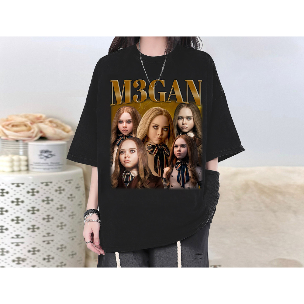 Vintage M3gan T-Shirt, M3gan Shirt, M3gan Tees, M3gan Homage, Character Shirt, Movie Sweater, Retro T-Shirt, Adult T-Shirt.jpg