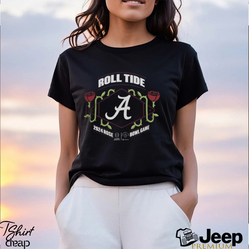 Alabama Crimson Tide Shop Alabama Crimson Tide College Football Playoff 2024 Rose Bowl T Shirt - teejeep.jpg