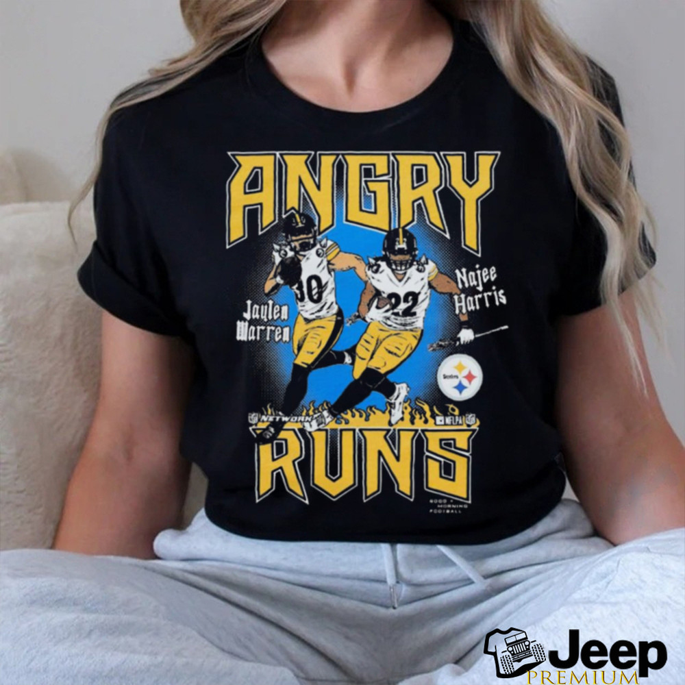 Angry Runs Steelers Warren And Harris t shirt - teejeep.jpg