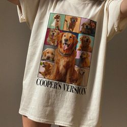 custom eras tour shirt, custom dog shirt, personalized dog bootleg shirt, custom pet portrait shirt, dog photo shirt, cu