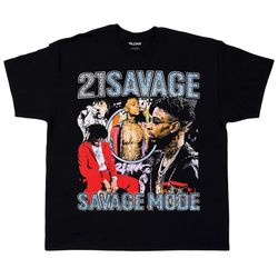 21 savage 90s retro rap shirt , drake vs 21 savage tour music 2023