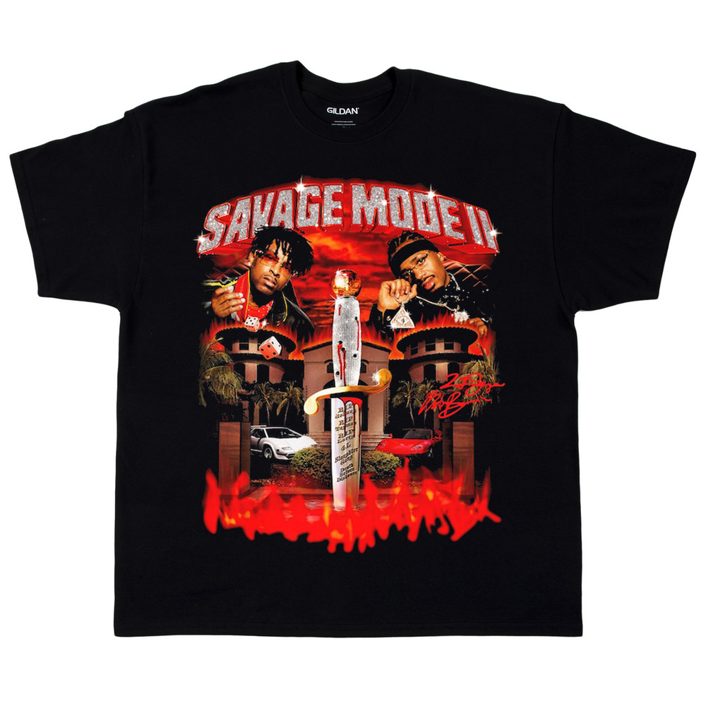 21 Savage T-Shirt, Hiphop RnB Rapper Homage Graphic Shirt.jpg