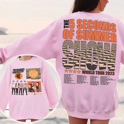 5 seconds of summer tour 2023 shirt, 5sos merch, 5sos sweatshirt