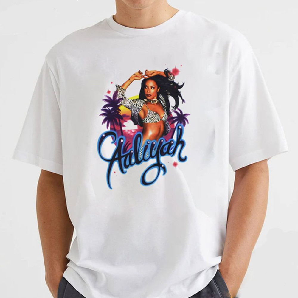 Aaliyah Airbrush Unisex tshirt.jpg