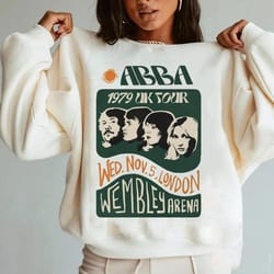 abba 1979 uk tour shirt, abba tee