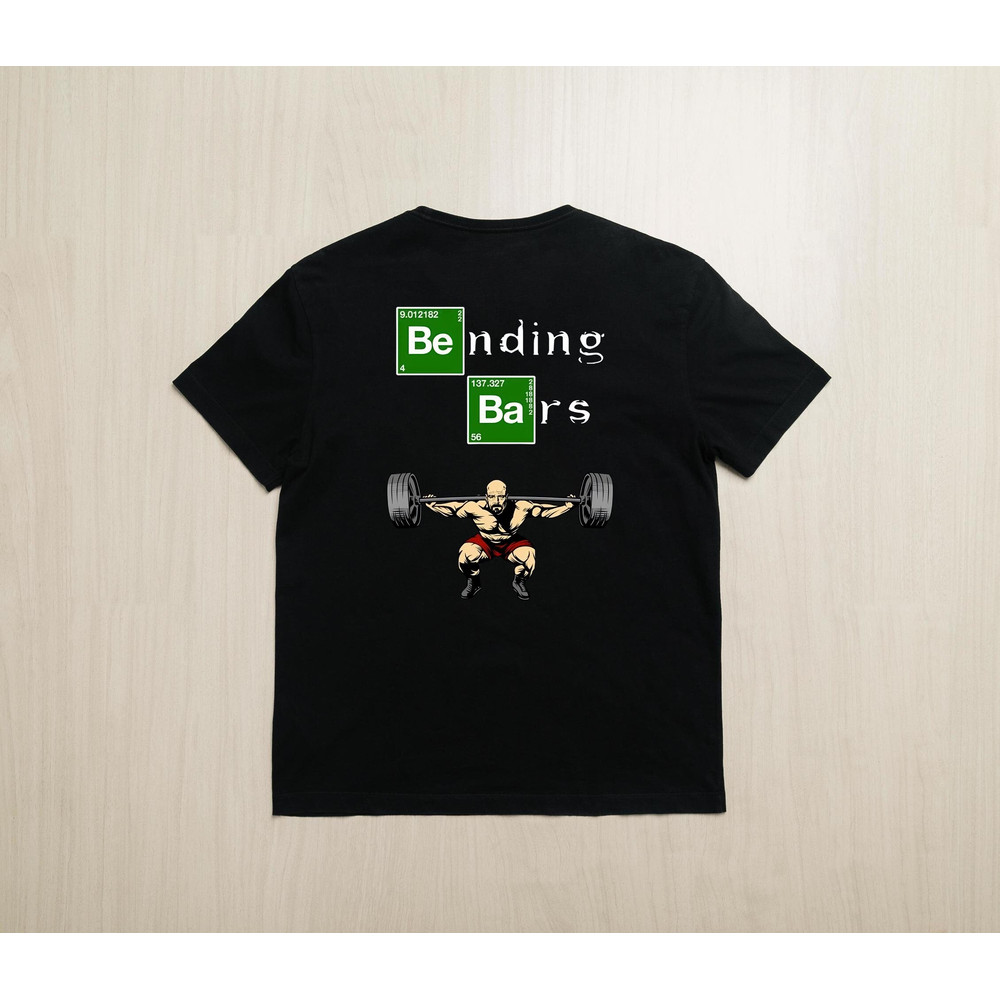 Bending Bars Funny Workout T-Shirt, Gym Shirt, Gift for Weightlifter, Oversized Work Out Tee, Pump Cover, Cute Gym Shirt.jpg
