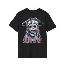 statue of god t-shirt, anime shirt, graphic tee, 106