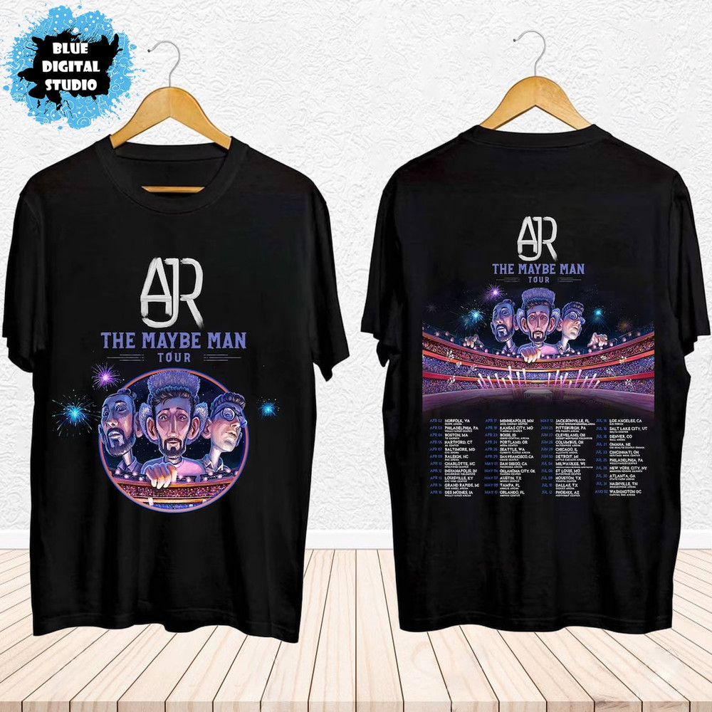 AJR The Maybe Man Tour 2024 Tour Shirt, AJR Band Fan Shirt, The Maybe Man 2024 Concert Shirt, AJR 2024 Concert Shirt For Fan.jpg