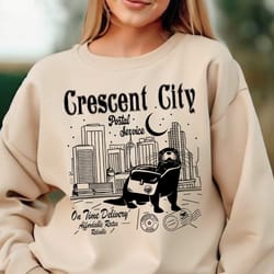 crescent city postal service sweatshirt, house of earth and blood shirt, 8