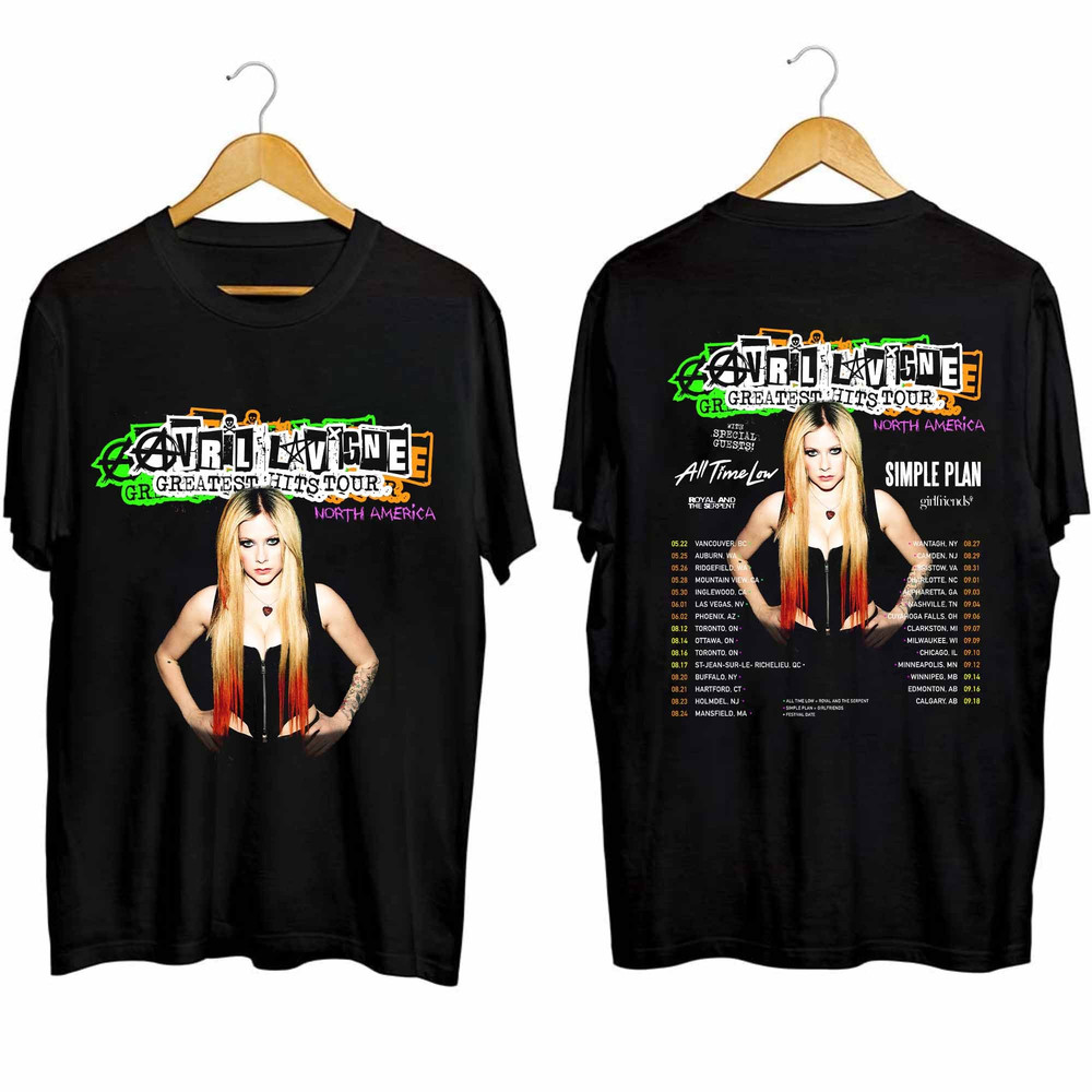 Avril Lavigne 2024 Tour Shirt, Avril Lavigne Fan Shirt, Avril Lavigne 2024 Greatest Hits Tour Shirt, Avril Lavigne Concert Shirt For Fan.jpg