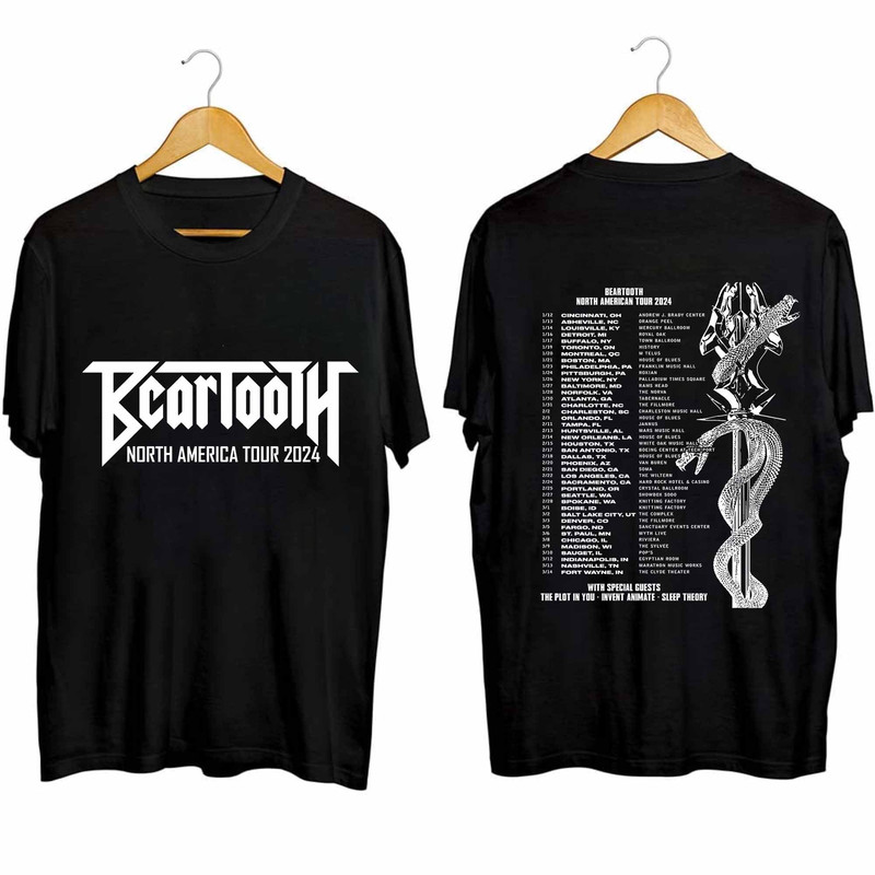 Beartooth North American Tour 2024 Shirt, Beartooth Concert 2024 Shirt, Beartooth Tour 2024 Shirt, Beartooth Band Fan Shirt 2.jpg