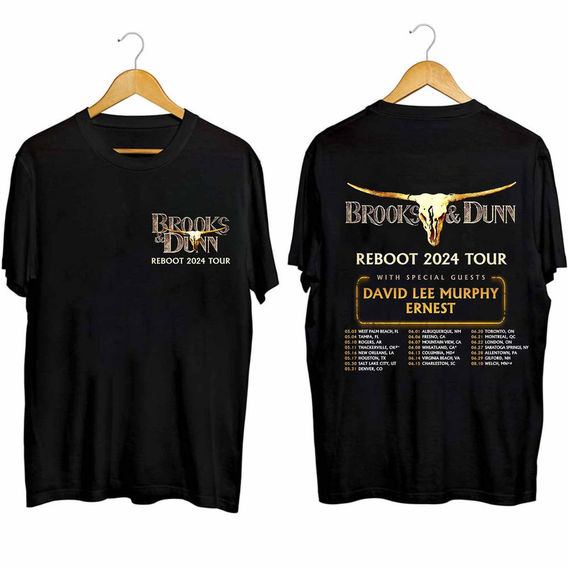 Brooks & Dunn 2024 Tour Shirt For Fan, Brooks And Dunn Vintage Country Concert Shirt, Brooks and Dunn The Reboot 2024 Tour Tee 1.jpg