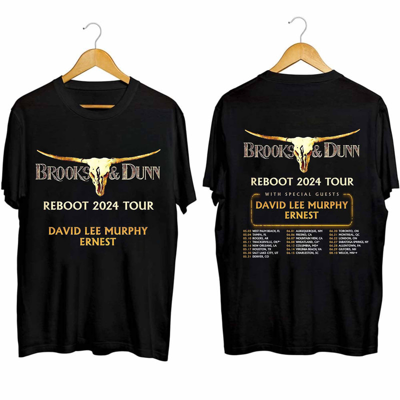 Brooks & Dunn 2024 Tour Shirt For Fan, Brooks And Dunn Vintage Country Concert Shirt, Brooks and Dunn The Reboot 2024 Tour Tee.jpg