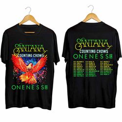 carlos santana and counting crows shirt, the oneness tour 2024 shirt, 50