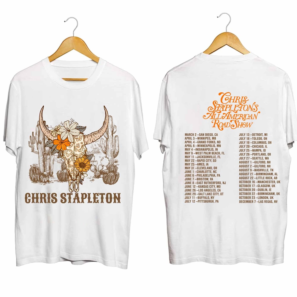 Chris Stapleton All American Road Show 2024 Tour Shirt, Chris Stapleton Fan Shirt, Chris Stapleton Country Music Tour Shirt.jpg