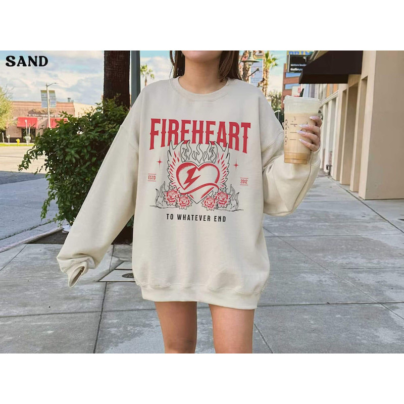 Fireheart Sweatshirt Aelin Galathynius Whatever End Throne of Glass Acotar Merch Sarah J Maas Terrasen Rowan Whitethorn Kingsflame Thirteen.jpg