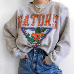 vintage uf sweatshirt, uf game day, university of florida, u, 94