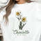 Personalized December Birth Month Flower Sweatshirt, Custom Dec Narcissus Flower Mom Birthday Month Shirt, Mothers Day Gift for Plant Mom.jpg