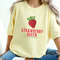 Strawberry Shirt, Strawberry Queen Forever Comfort Colors Tshirt, Retro Mama Shirt, Gift for Wife, Mothers Day Gift, Gift for Her, Fruit Tee.jpg