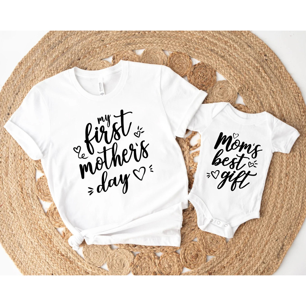 First Mothers Day, Matching Mothers Day, Our First Mother's Day Shirt, Happy Mothers Day, Mothers Day Gift, Custom Shirt, Mama Mini Shirt.jpg