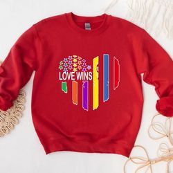 love wins sweatshirt, lgbt love sweater, 99