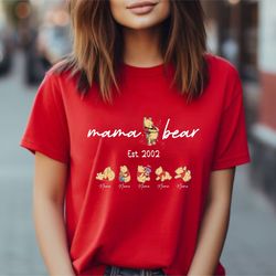 mama bear est shirt, mama bear shirt, 100