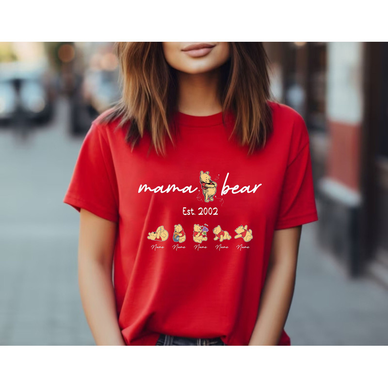 Mama Bear Est Shirt, Mama Bear Shirt, Custom Name Shirt, Mama Est Shirt, Grandma Est Shirt, Mothers Day Gift, Personalized Mama And Me Shirt.jpg