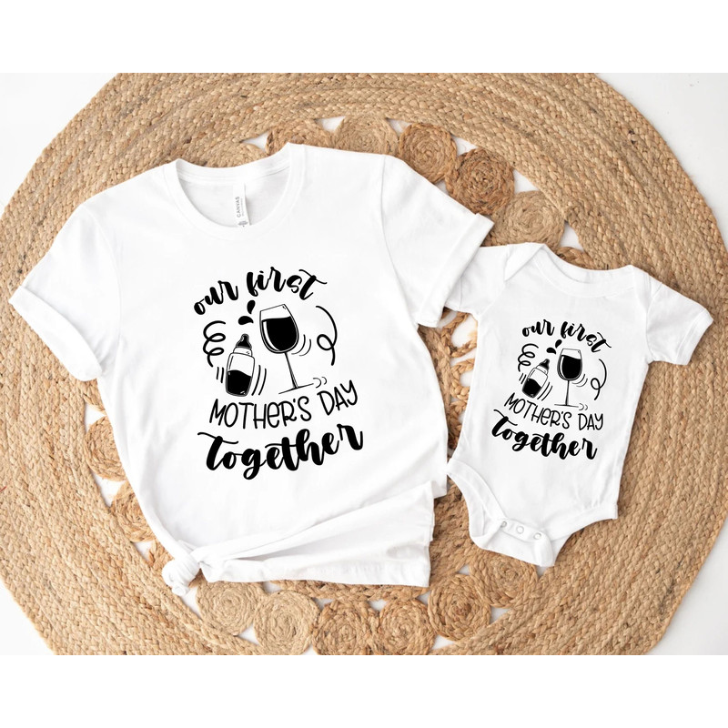 Our First Mother's Day Together Shirt,First Mothers Day,Matching Mothers Day,Mama Mini Shirt,Matching Shirts,New Mom Gifts,First Time Mom.jpg