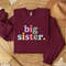 Big Sister Sweatshirt, New Big Sister Sweatshirt, Baby Announcement Hoodie, Sister Birthday Gift, Big Sister Hoodie, Big Sister Gift.jpg