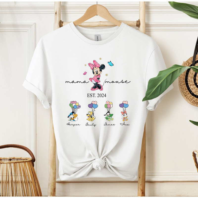 Custom Mama Mouse Shirt, Custom Kids Name Shirt, Mothers Day Shirt, Custom Disney Mama Shirt, Personalized Gift, Disney Character Name Shirt.jpg