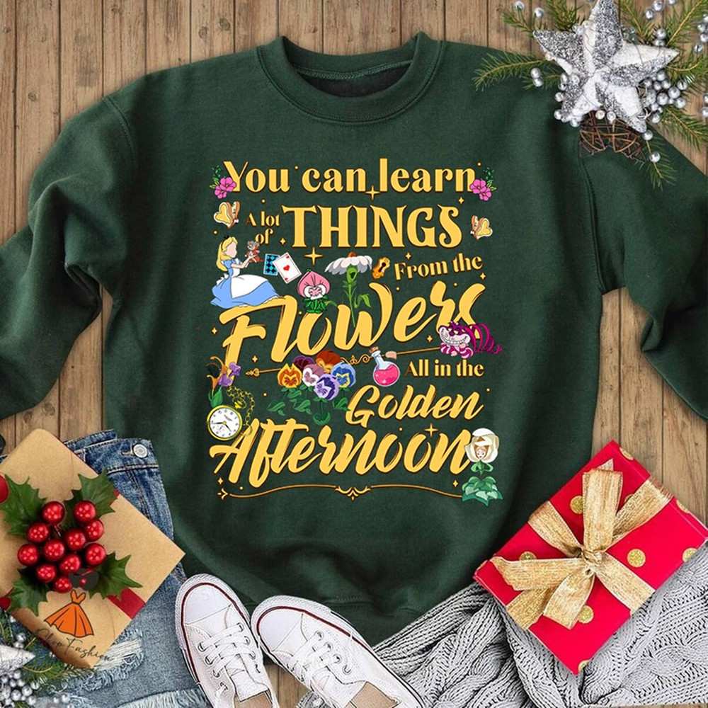 Alice in Wonderland Shirt, Inspired Golden Afternoon Flower and Garden Tee, Magic Kingdom, Disneyworld Family Vacation, Disneyworld Trip.jpg