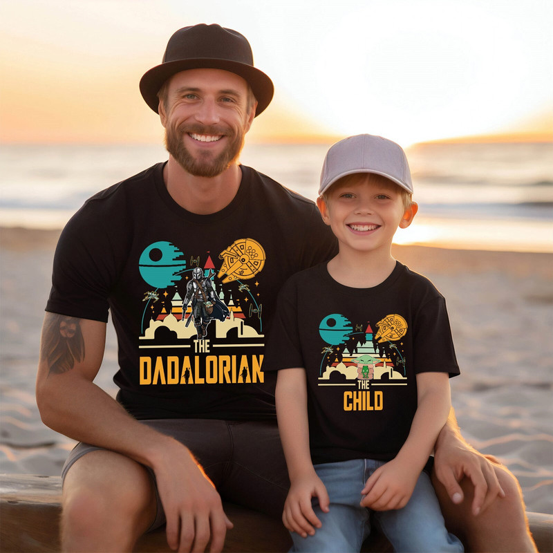 Disneyland StarWars Dadalorian The Child Shirt, Galaxy's Edge Father's Day Gift, WDW Disneyland Family Vacation 2024, Best Dad in the Galaxy.jpg