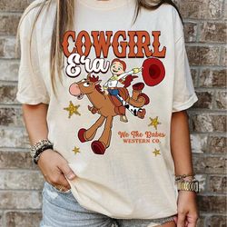 jessie bullseye toy story cowgirl era shirt, disneyland toy , 50