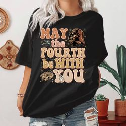 may the fourth be with you darth vader t-shirt, starwars day, 60