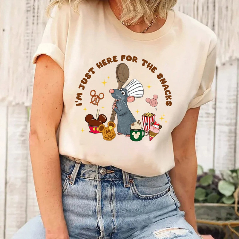Remy Ratatouille I'm Just Here for The Snacks shirt, Disneyland Ratatouille Anyone Can Cook Tee, Remy Mouse The Snack Tour, DisneyTrip shirt 1.jpg