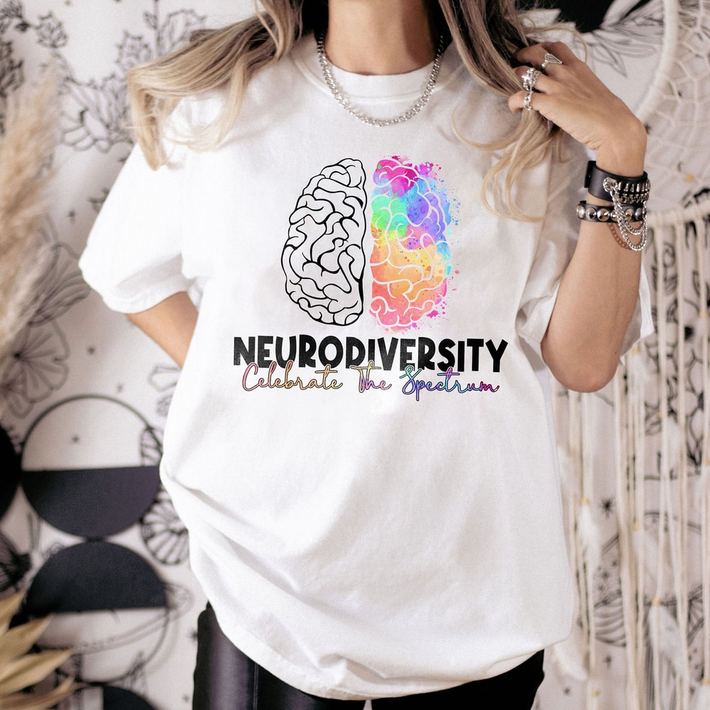 Embrace Neurodiversity Celebrate The Spectrum Brain Autism Shirt, Neurodiversity Shirt, Autism Awareness Shirt, Autism Support Shirt.jpg