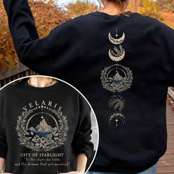 velaris city of starlight sweatshirt, velaris shirt, the night court sweatshirt, bookish shirt, acotar merch, book lover
